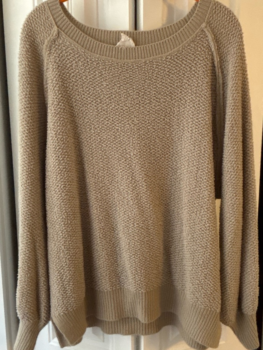 Classic Women’s Beige Crewneck Sweater